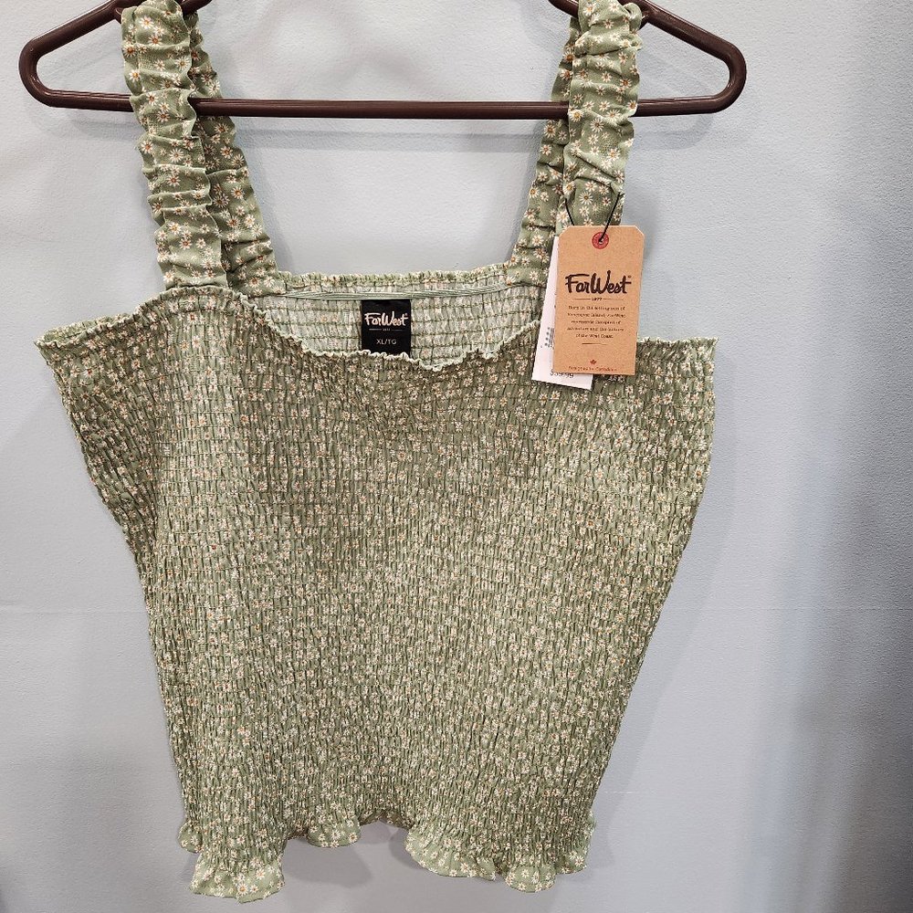 Sleeveless Smocked Tank
